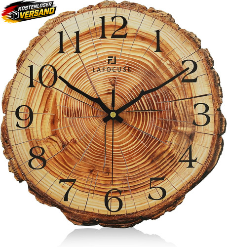 Jugendstil wanduhr holz mdf - holz,