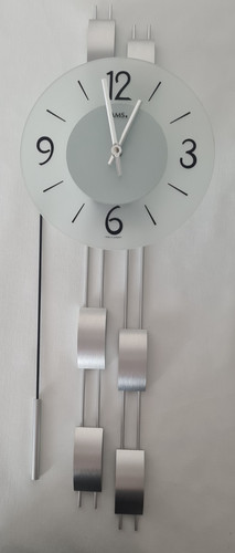 Ams quarz wanduhr - wanduhr, glas