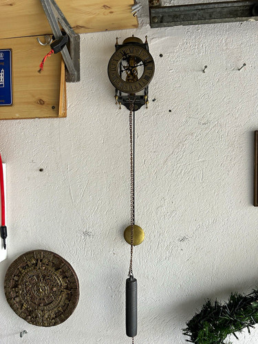 Tempus fugit skelett wanduhr - fugit, skelett-wanduhr