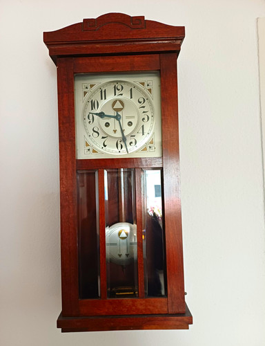 Rechteckige holz pendeluhr - pendeluhr, mit