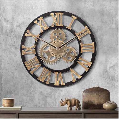 Wanduhr holz groß vintage - groß,