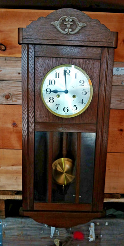 Schöne alte wanduhr regulator - alte,