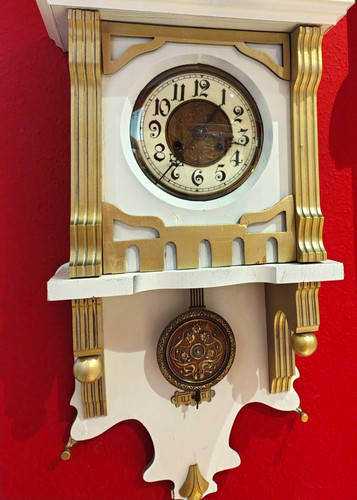 Mechanische wanduhr holz mit - mechanische,