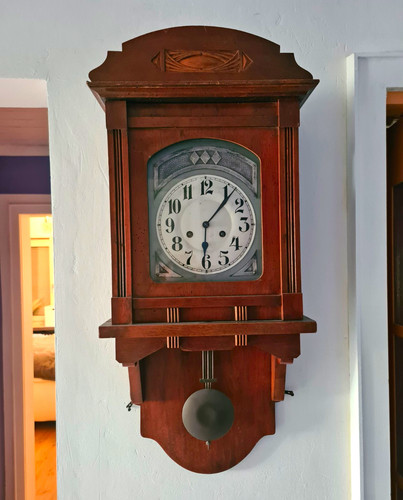 Antike pendel wanduhr - antike, /