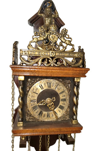 Alte zaanse wanduhr - alte, weltkugel