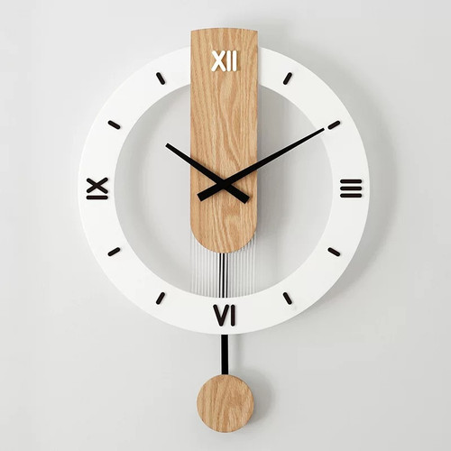 Wanduhr holz mit pendel - wanduhr,