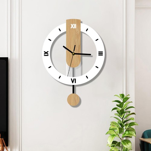 Wanduhr holz mit pendel - 40, *